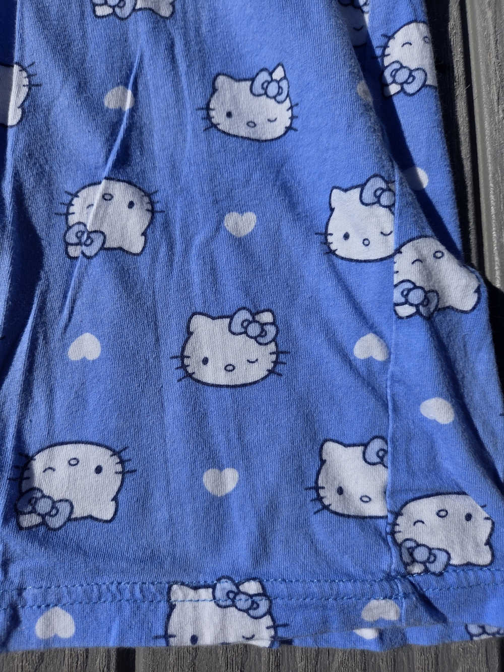 Hello Kitty Blue and White Girls Pajama Pants - Picture 4 of 4